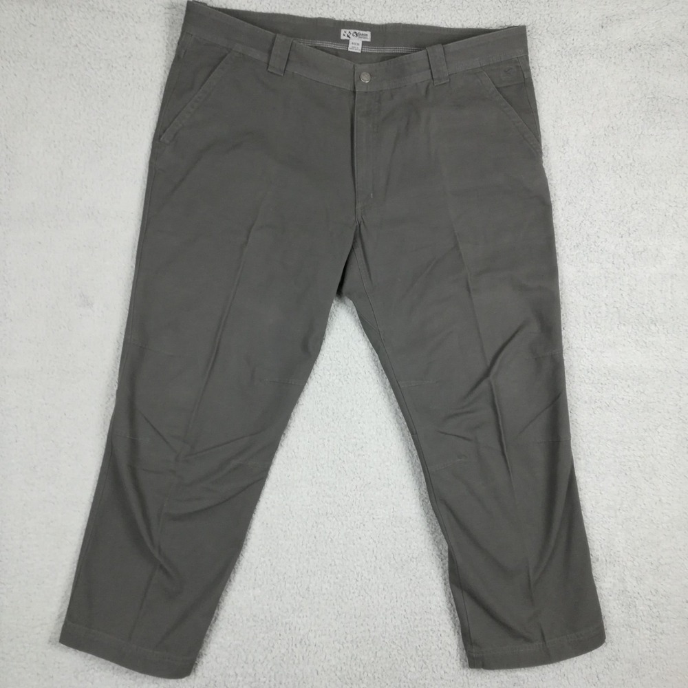 Guide Series Mens Pants Straight Leg Canvas Dark Charcoal Gray Workwear 44x30